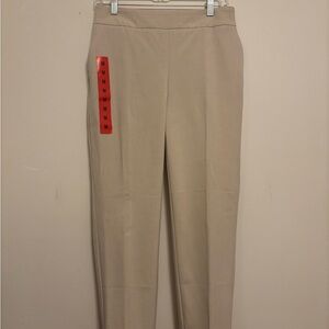 Hilary Radley Tailored Ankle Pants – Heather Light Sand – Size M (NWT)